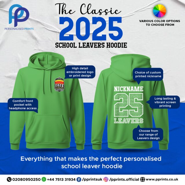 leavers hoodies