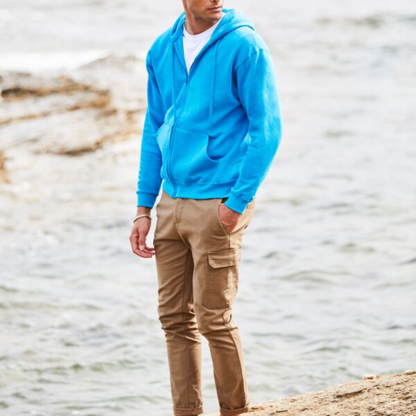 Men's Classic Hooded Sweat Jacket Thumbnail