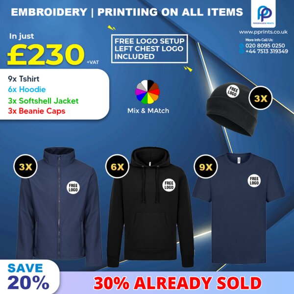 Signature Urban Winter Workwear Bundle, Embroidered & Printed Thumbnail