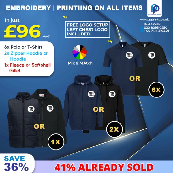 Essentials Winter Workwear Bundle with Free Left Chest Logo, Embroidered & Printed Thumbnail