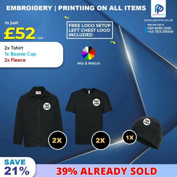 Essentials Collection Winter Workwear Bundle with Free Left Chest Logo, Embroidered & Printed Thumbnail