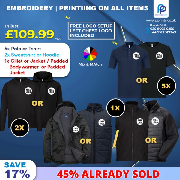 PolarBlend Comfort Collection  Winter Workwear Bundle with Free Left Chest Logo, Embroidered & Printed Thumbnail
