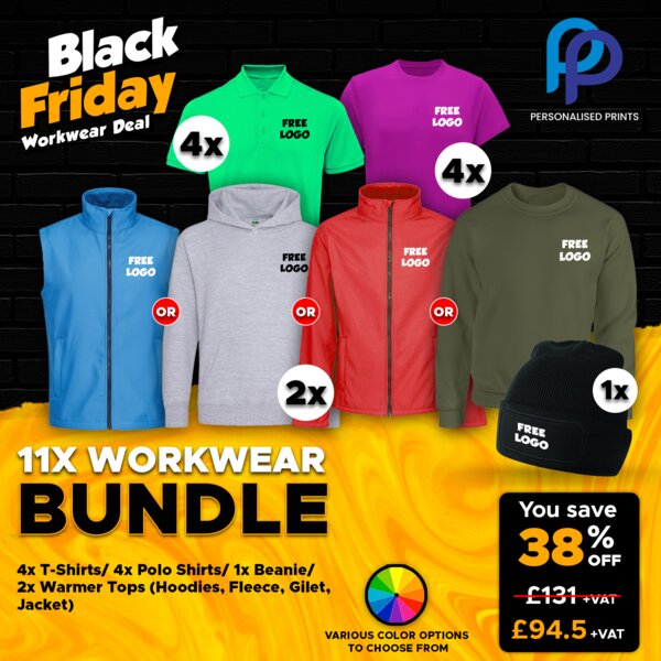 Black Friday 11X Work Wear Bundle + Free Left Chest Logo Thumbnail