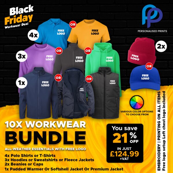 Black Friday 10X All Weather Essentials Work Wear Bundle + Free Left Chest Logo Thumbnail
