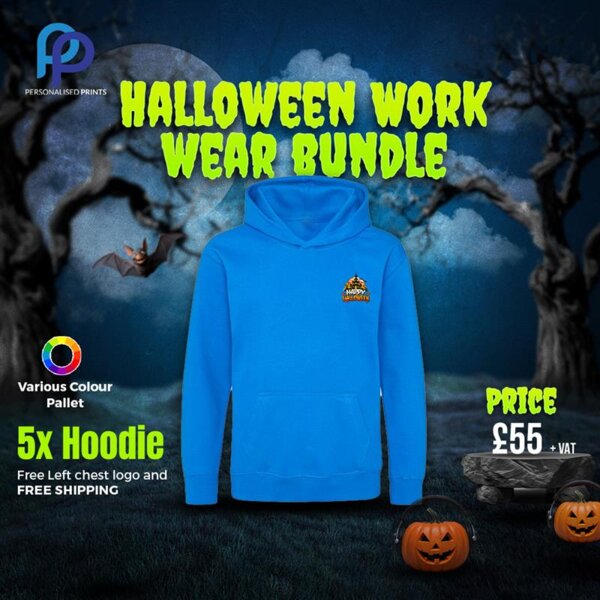 Halloween 5X Blended Hood Sweat Work Wear Bundle + Free Left Chest Logo Thumbnail