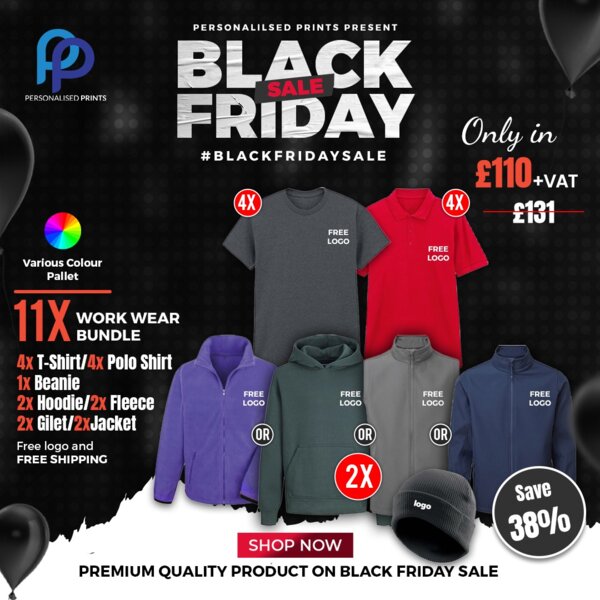 Black Friday 11X Work Wear Bundle + Free Left Chest Logo Thumbnail