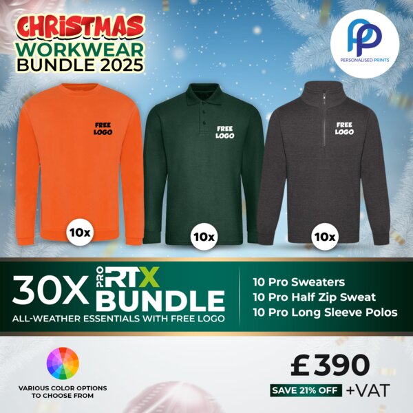 30X Christmas PRO RTX Workwear Bundle + Free Left Chest Print Thumbnail