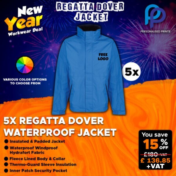 New Year Executive Regatta Dover Jacket Bundle + Free Logo Included Thumbnail