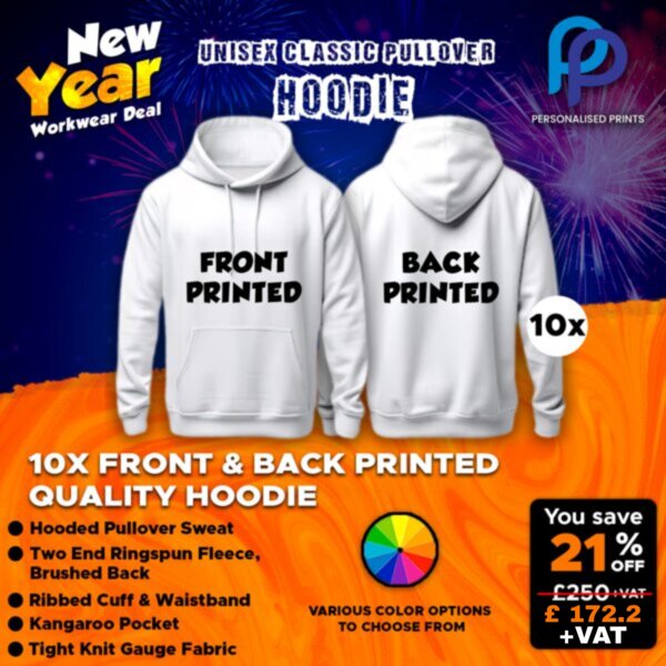 New Year Hoodie Bundle + With Front & Back Printed Logo Thumbnail